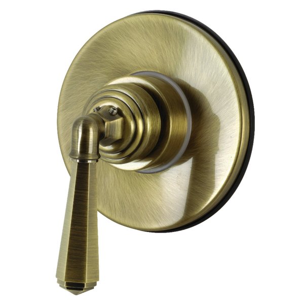 Kingston Brass KS3033HL Single-Handle Three-Way Diverter Valve with Trim Kit, Antique Brass KS3033HL